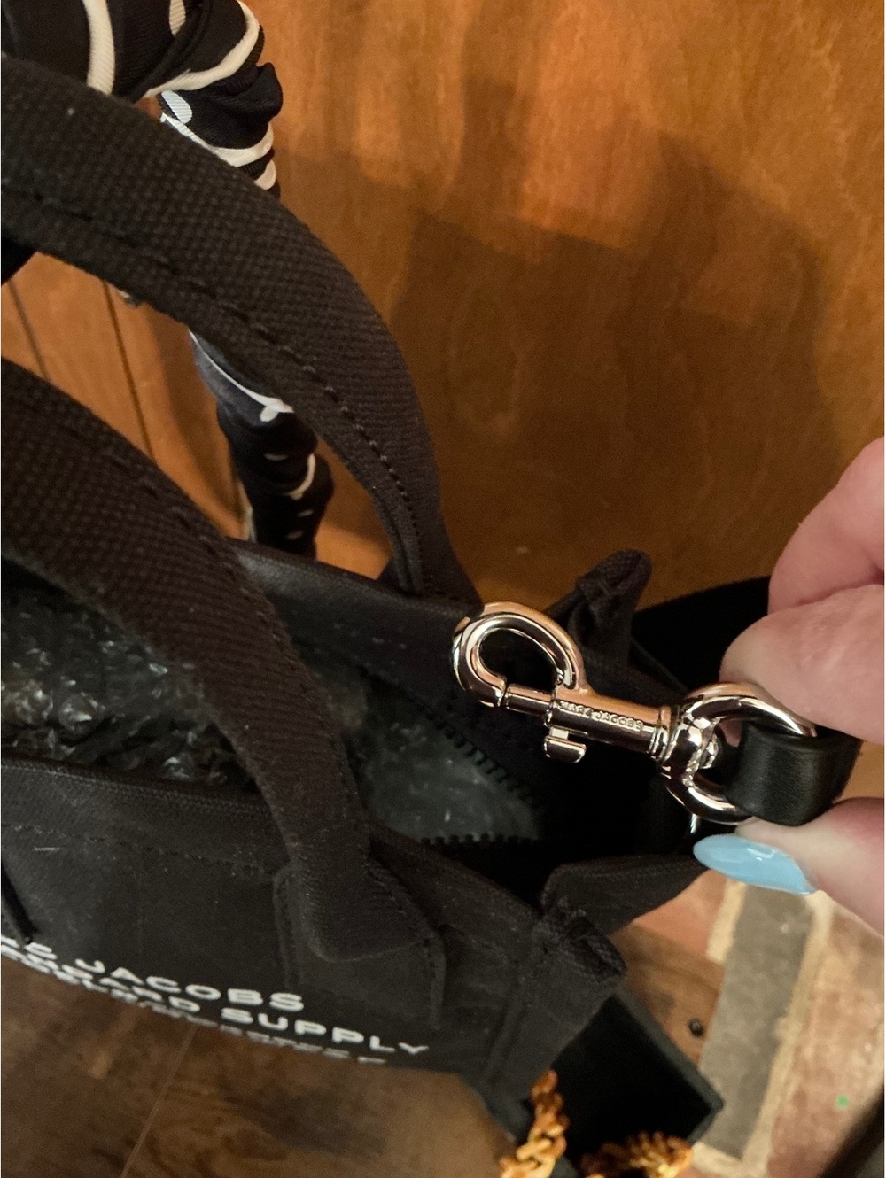 NWT Marc Jacobs Black Mini Canvas Tote - Picture 5 of 5